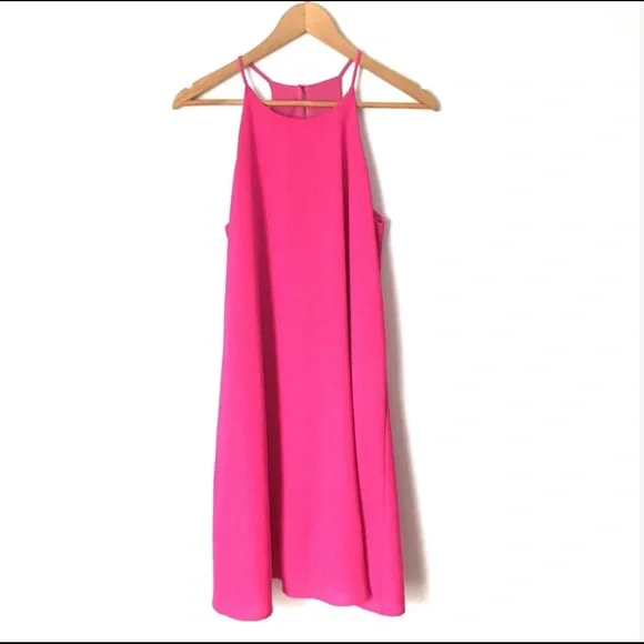 hot pink high neck dress HIGH NECK SLEEVELESS MAXI DRESS | CULT MIA